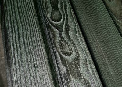 Wood B&C. Stained burnt wood